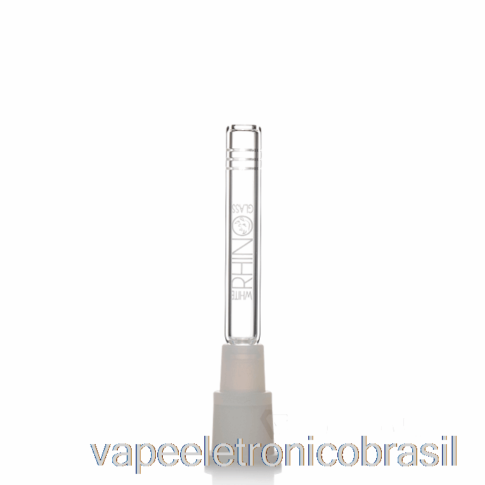 Vape Eletrônico Branco Rinoceronte Híbrido Downstem 4,5 Polegadas